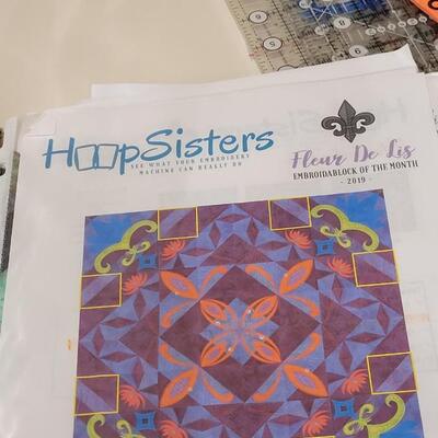 Lot 418: Hoop Sisters Pattern Book with Fabric Project 