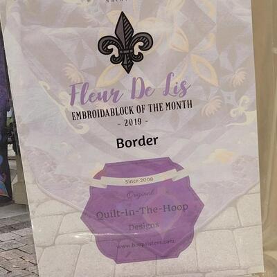 Lot 418: Hoop Sisters Pattern Book with Fabric Project 