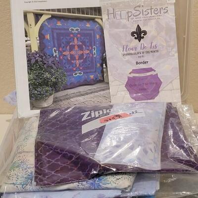 Lot 418: Hoop Sisters Pattern Book with Fabric Project 