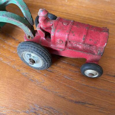 Farm Tractor and Trailer Set Tootsietoy