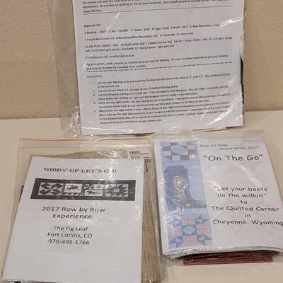 Lot 425: Quilting Pattern Kits with Fabric