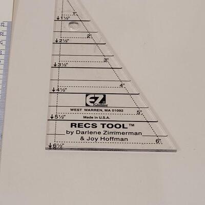 Lot 428: Quilting Triangle Rulers lot