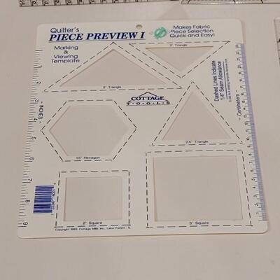 Lot 428: Quilting Triangle Rulers lot