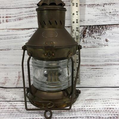 Vintage  Antique Brass Nautical  Ship Lantern Lamp Light