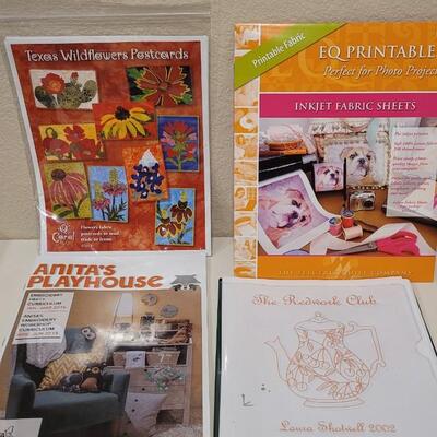 Lot 438: Quilting Inkjet Fabric Sheets, Books and Pattern