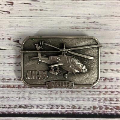 Barack Obama Presidential Pin Collection & AH-64 Belt Buckle