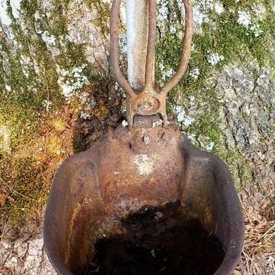 159 - Cast Iron Water Dish