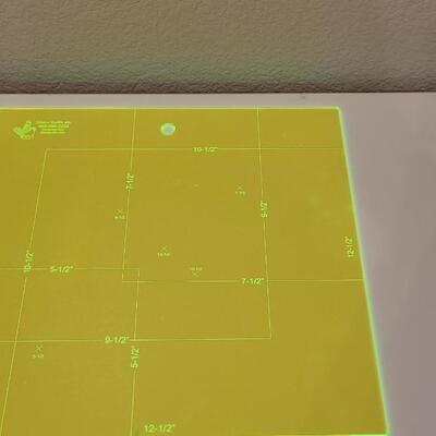 Lot 463: DbarJ Quilting Rulers (neon glow)