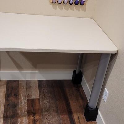 Lot 464: STEELCASE Sewing/Crafting Table - Lift Blocks Included