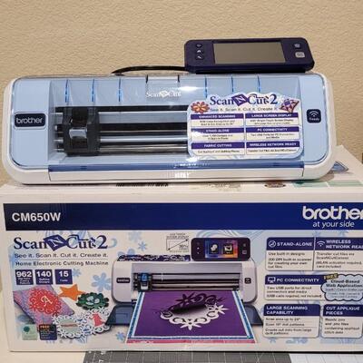Lot 470: Brothers Scan N Cut 2 with Box and  (3) Scan N Cut Standard Mats
