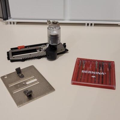 Lot 473: Bernina 830 with Feet, Hoops,  Presser Foot and More