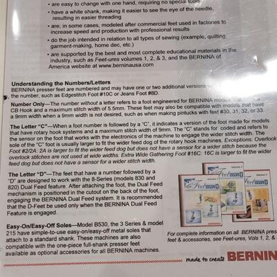 Lot 473: Bernina 830 with Feet, Hoops,  Presser Foot and More
