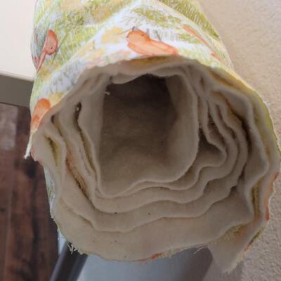 Lot 477: 6ft. Unfinished Quilt with a Top, Batting and Backing