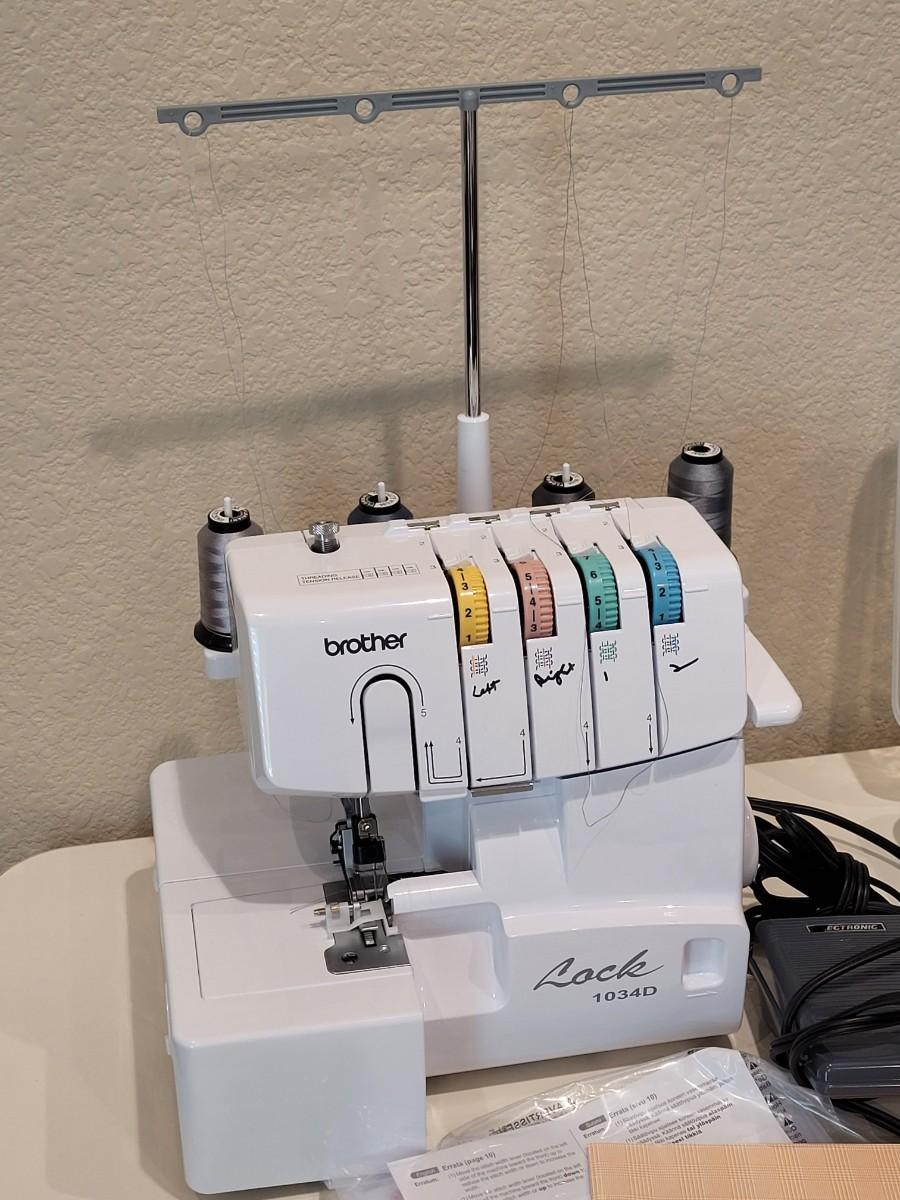 Lot 481: Brother Lock 1034D Overlock/Serger Machine with Box and Manual ...