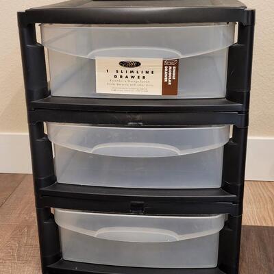 Lot 483: 3 Stacked Drawers 