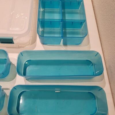 Lot 487: Organizer Container with Removable Bins