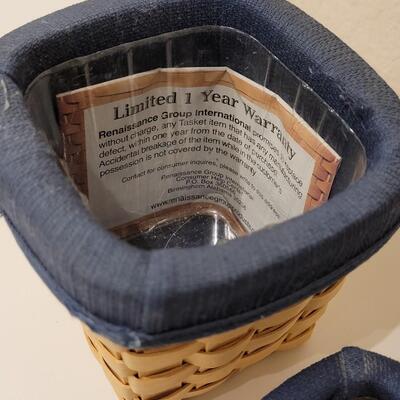 Lot 491: Mini Baskets Lot (2 Renaissance and 1 Handmade)