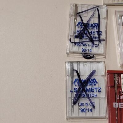 Lot 494: Gingher Scissors and Sewing Machine Needles Lot