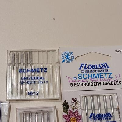 Lot 494: Gingher Scissors and Sewing Machine Needles Lot
