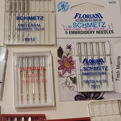 Lot 494: Gingher Scissors and Sewing Machine Needles Lot
