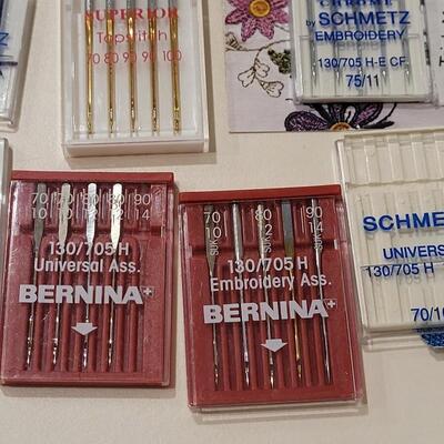 Lot 494: Gingher Scissors and Sewing Machine Needles Lot