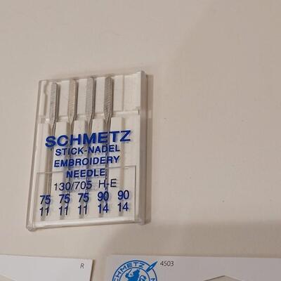 Lot 495: Scissors and Sewing Machine Needles Lot 