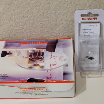 Lot 496: Bernina Magnifiers  and Cut Work Needles