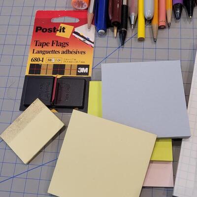 Lot 508: Pens, Pencils, Notepads, Grid Pads, Markers