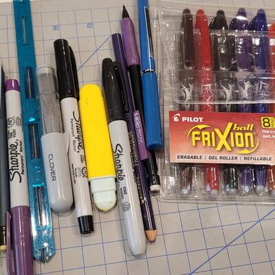 Lot 508: Pens, Pencils, Notepads, Grid Pads, Markers
