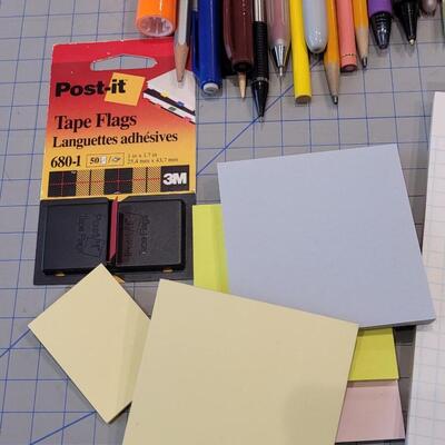 Lot 508: Pens, Pencils, Notepads, Grid Pads, Markers