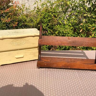 Kitchen storage lot, two vintage pieces