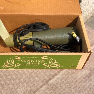 Stanley Steemer vintage handheld steamer in box