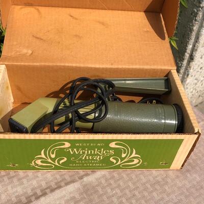 Stanley Steemer vintage handheld steamer in box