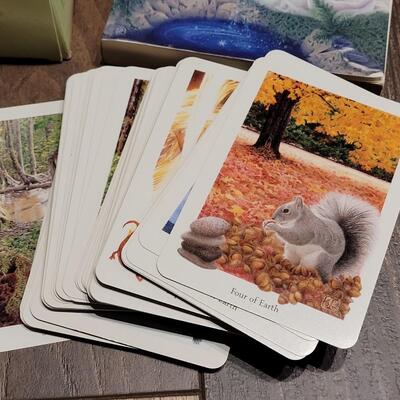 Lot 514: RARE Gaian Tarot Book and Cards - 