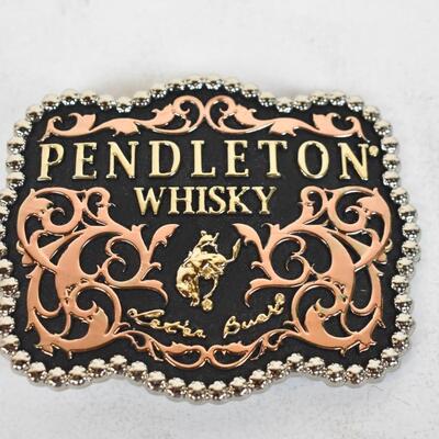 Pendleton Whisky Belt Buckle by Montana Silversmith. No packaging - New