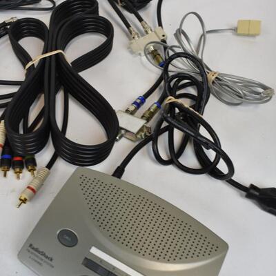 Large Lot Cords, Cordless Phones, Speaker, Faxmodem, Intercom System