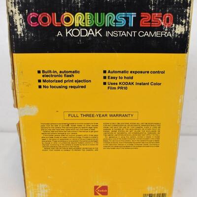 Kodak Colorburst 250 Instant Camera Vintage 1978