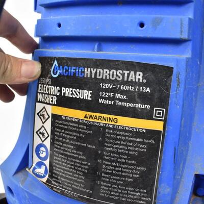 Blue and Black Electric Pressure Washer