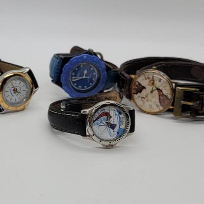Lot J64 - Nicole Miller, Gruen, Multi-Wrap Leather, and Camden County Counci Association Watches.