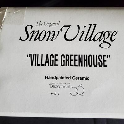 Dept. 56 Village Greenhouse 