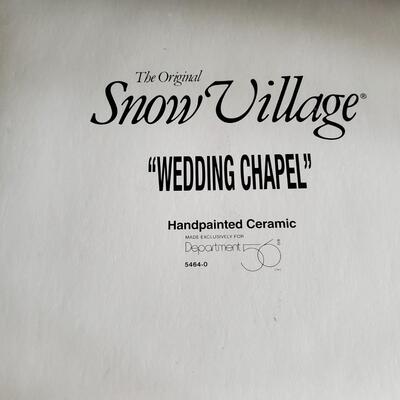 Dept. 56  Wedding Chapel 