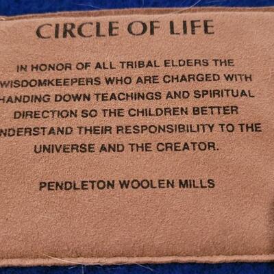Lot 516: 85" x 77" PENDLETON Wool CIRCLE OF LIFE Blanket 