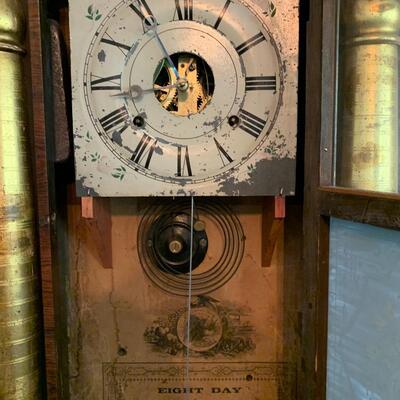 1840's Seth Thomas Triple Scroll 8-Day Clock 