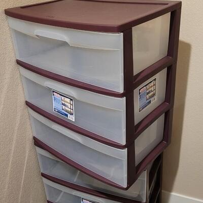 Lot 520: (2) 3-Drawer Carts by STERILITE