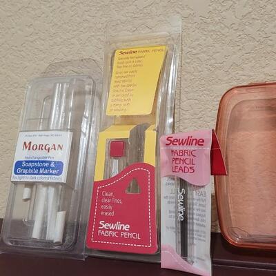 Lot 521: SEWLINE Accessory Box w/ Used Accessories 