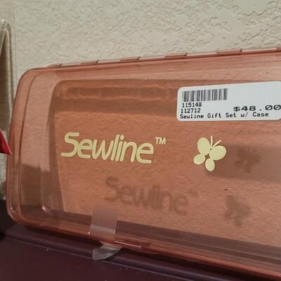 Lot 521: SEWLINE Accessory Box w/ Used Accessories 