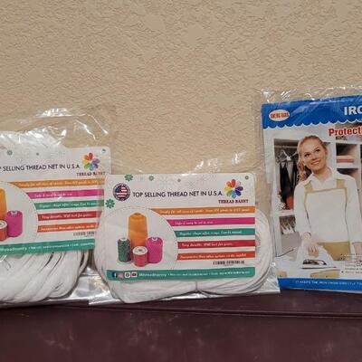 Lot 524: New Sealed Thread Netting and Iron Protective Cloth