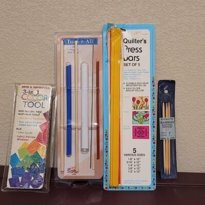 Lot 526: Assortment of New and Used Crafting Accessories 