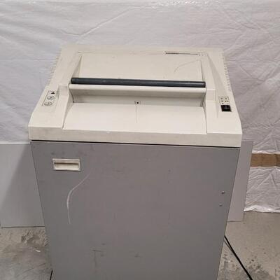 Lot 541: Large Industrial Paper Shredder w/ Collection Basket