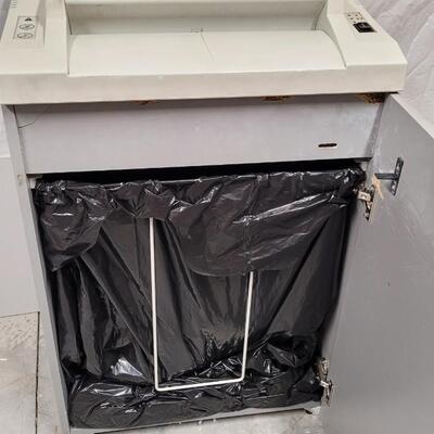 Lot 541: Large Industrial Paper Shredder w/ Collection Basket